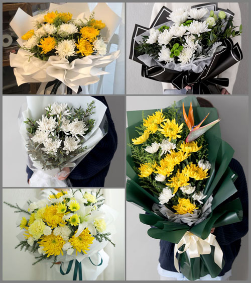 四川绵阳涪城区玉皇镇白事花束代送